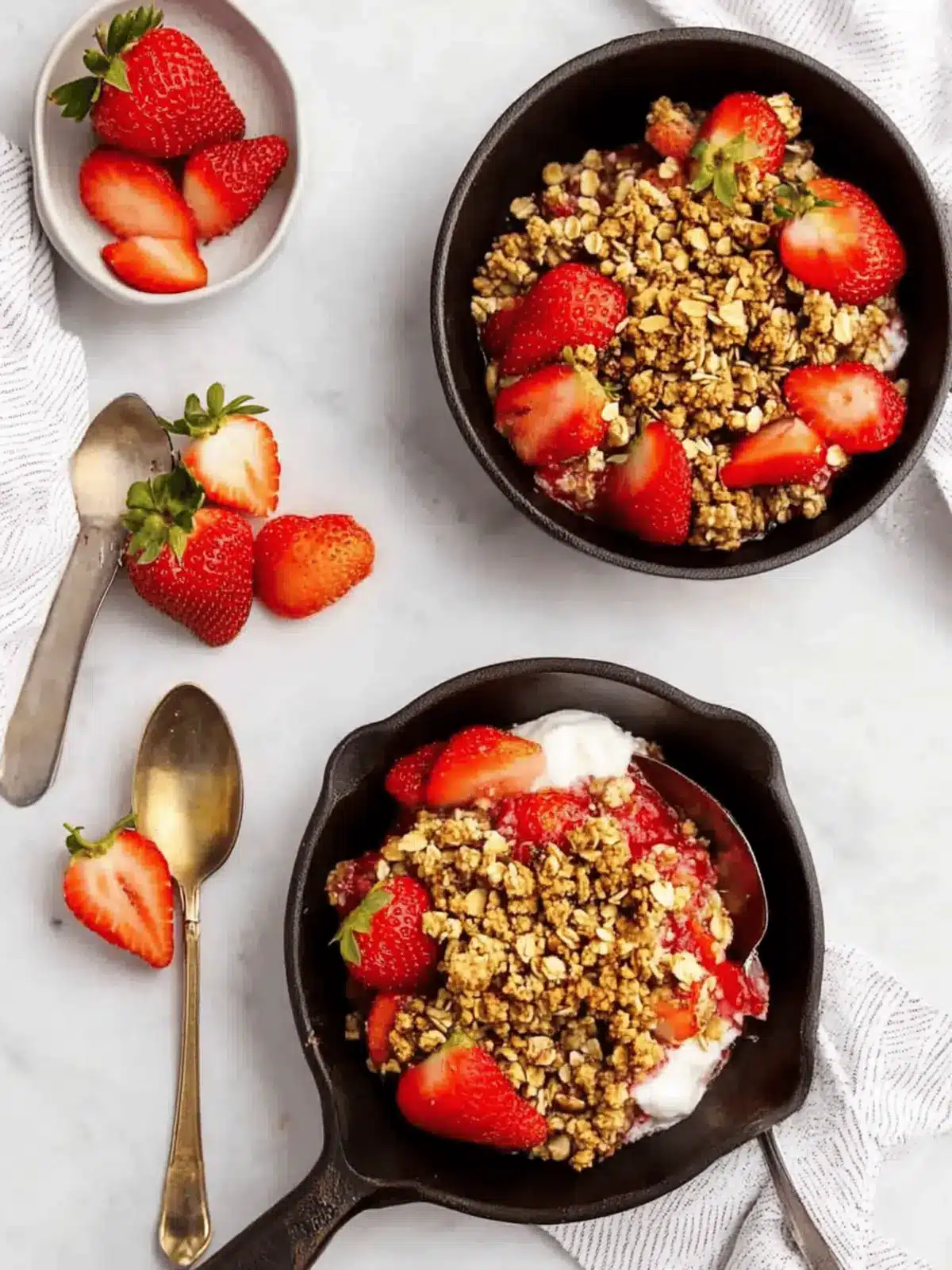 Summer Strawberry Crumble