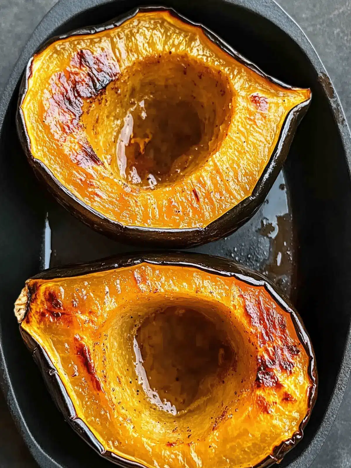 Roasted Acorn Squash with Brown Sugar