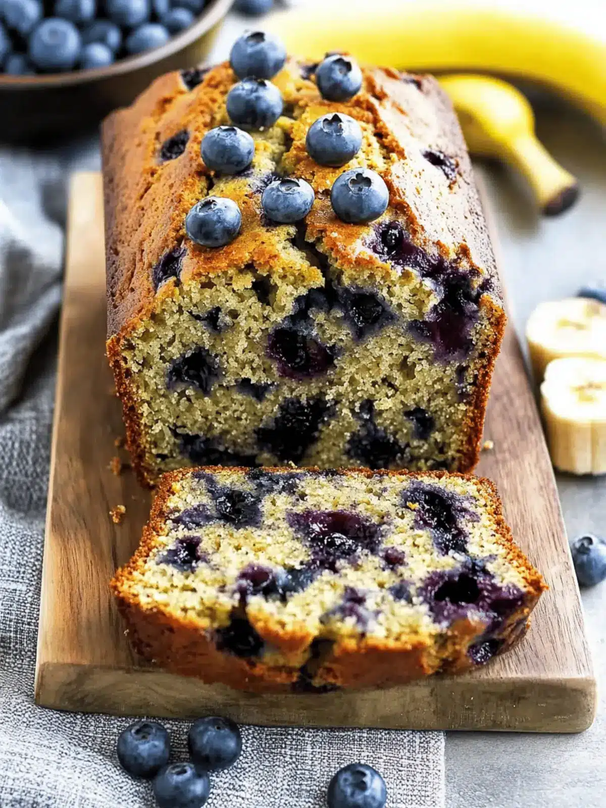 Blueberry Banana Bread