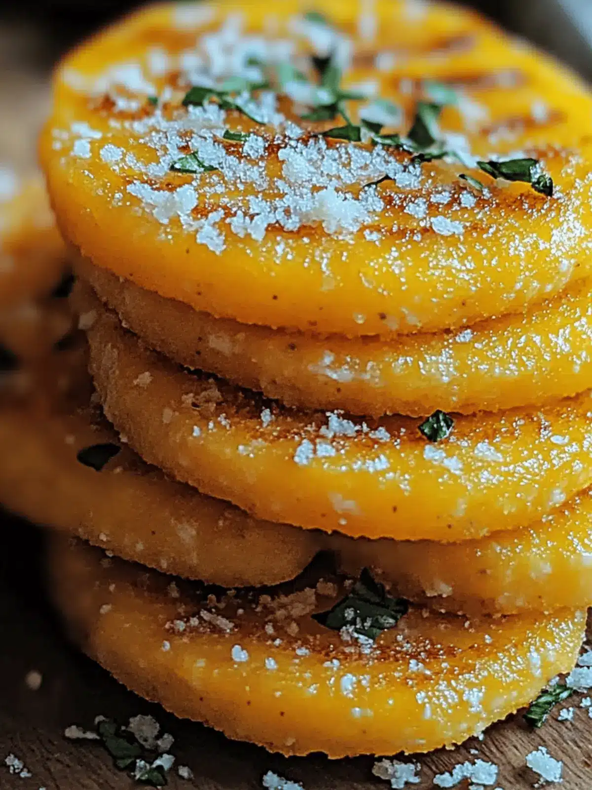 Crispy Parmesan Polenta Rounds
