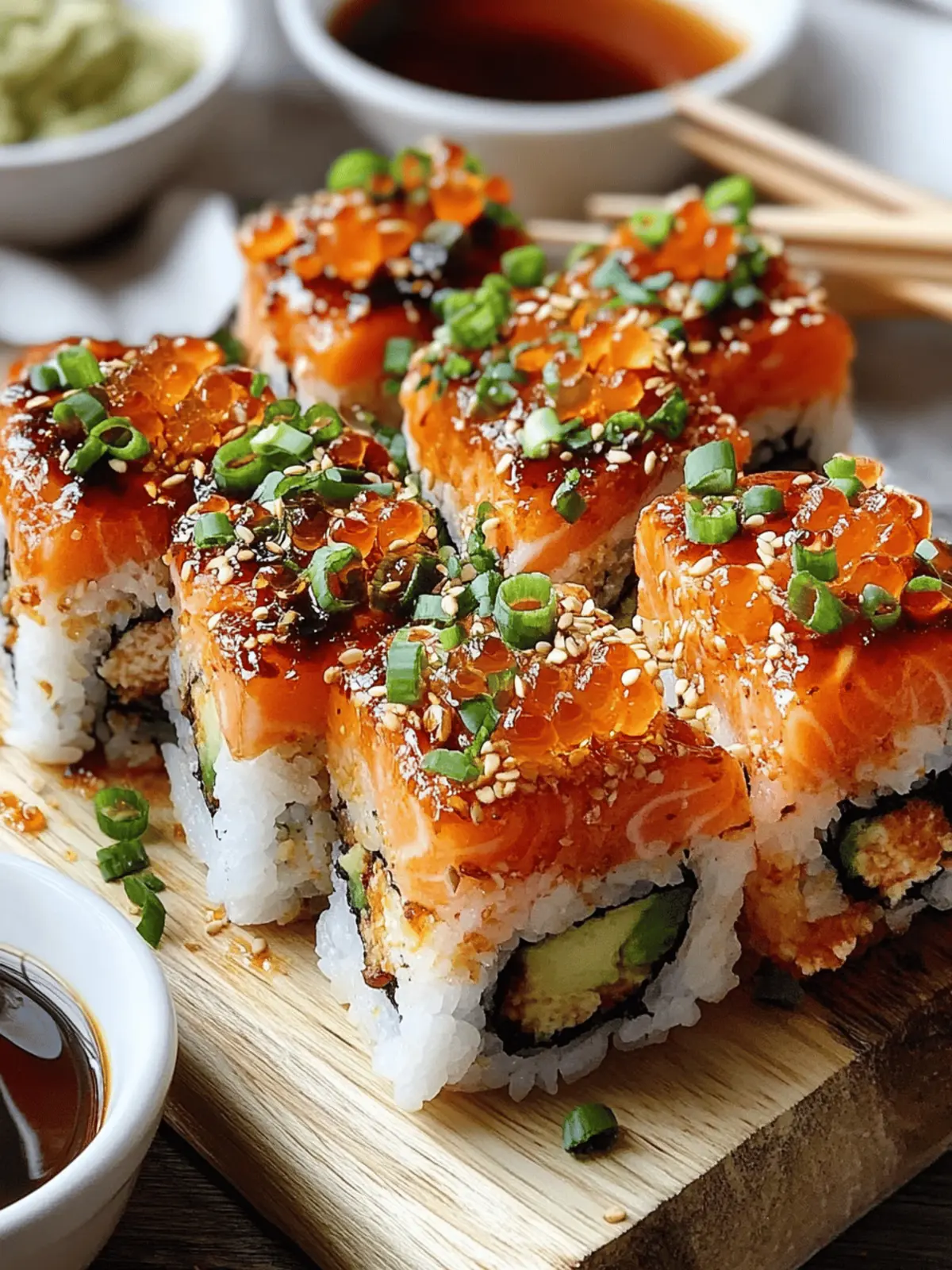 Spicy Salmon Sushi Bake