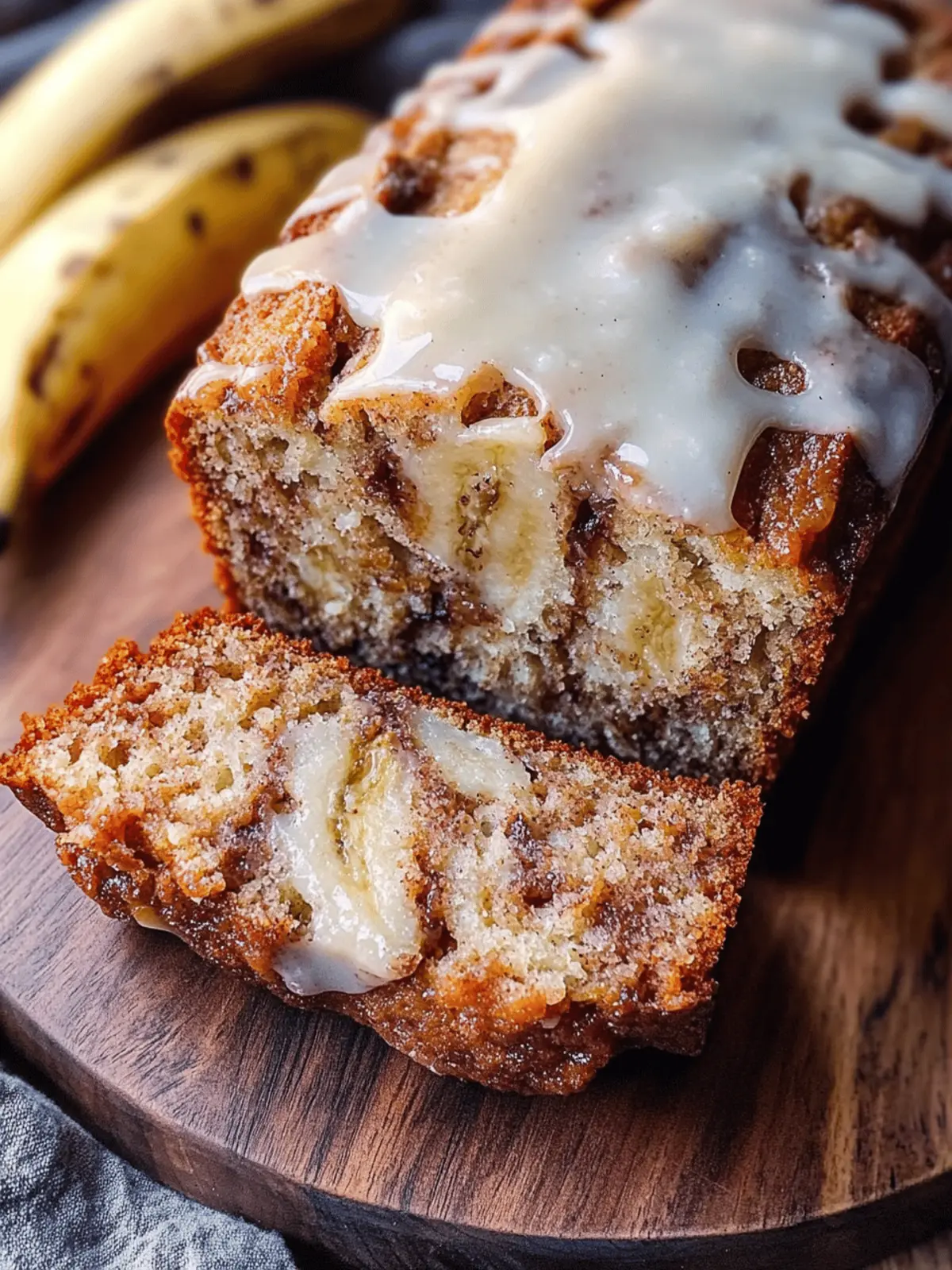 Cinnamon Roll Banana Bread