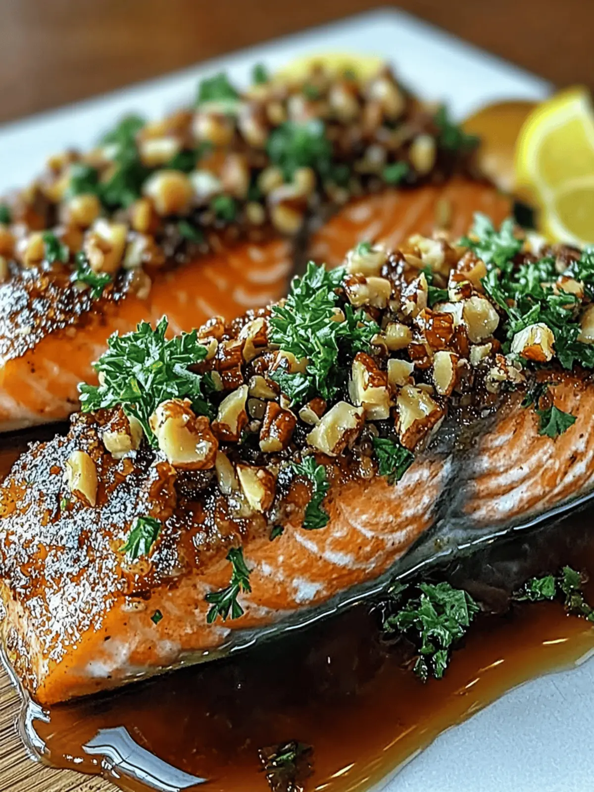 Maple Pecan Crusted Salmon