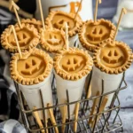 Jack o’Lantern Mini Pumpkin Pie Pops