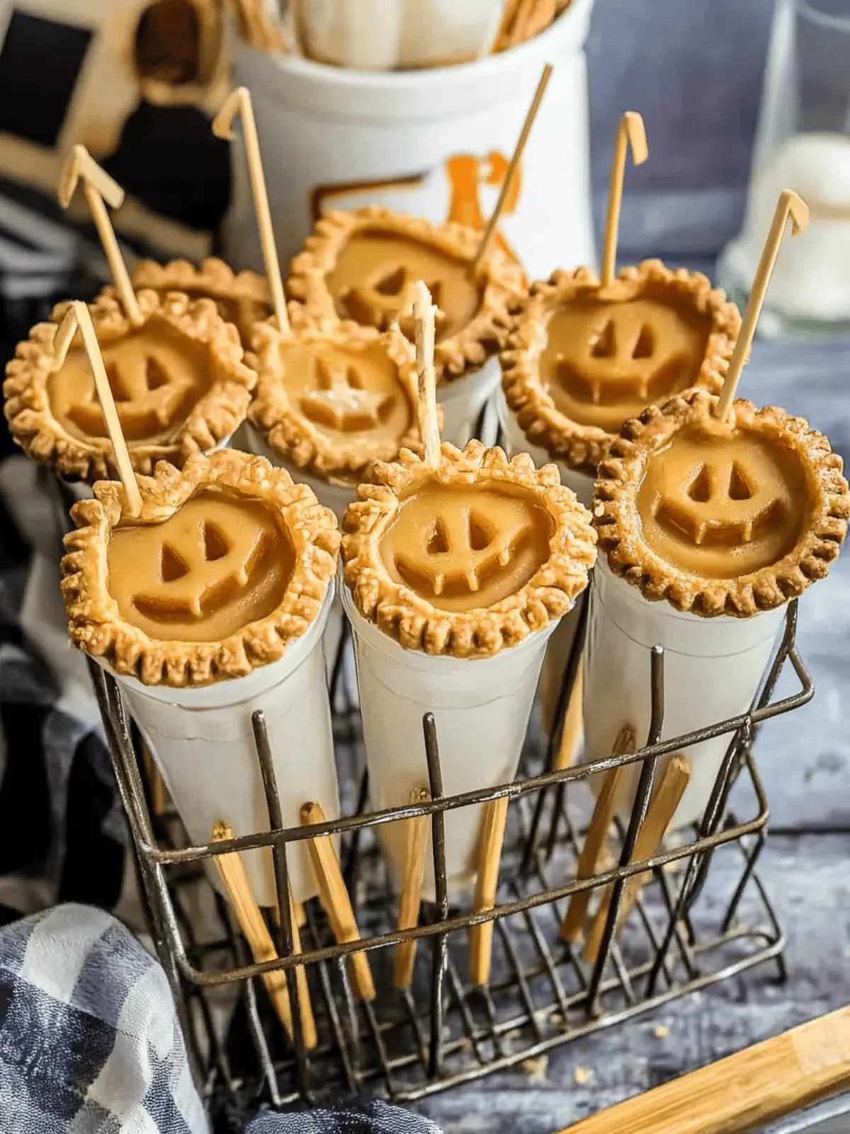 Jack o’Lantern Mini Pumpkin Pie Pops: Fun Fall Dessert for Kids 5 Jack o’Lantern Mini Pumpkin Pie Pops