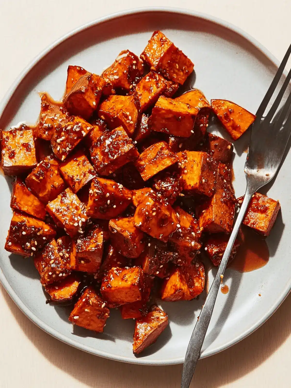 Roasted Sweet Potatoes with Maple Glaze