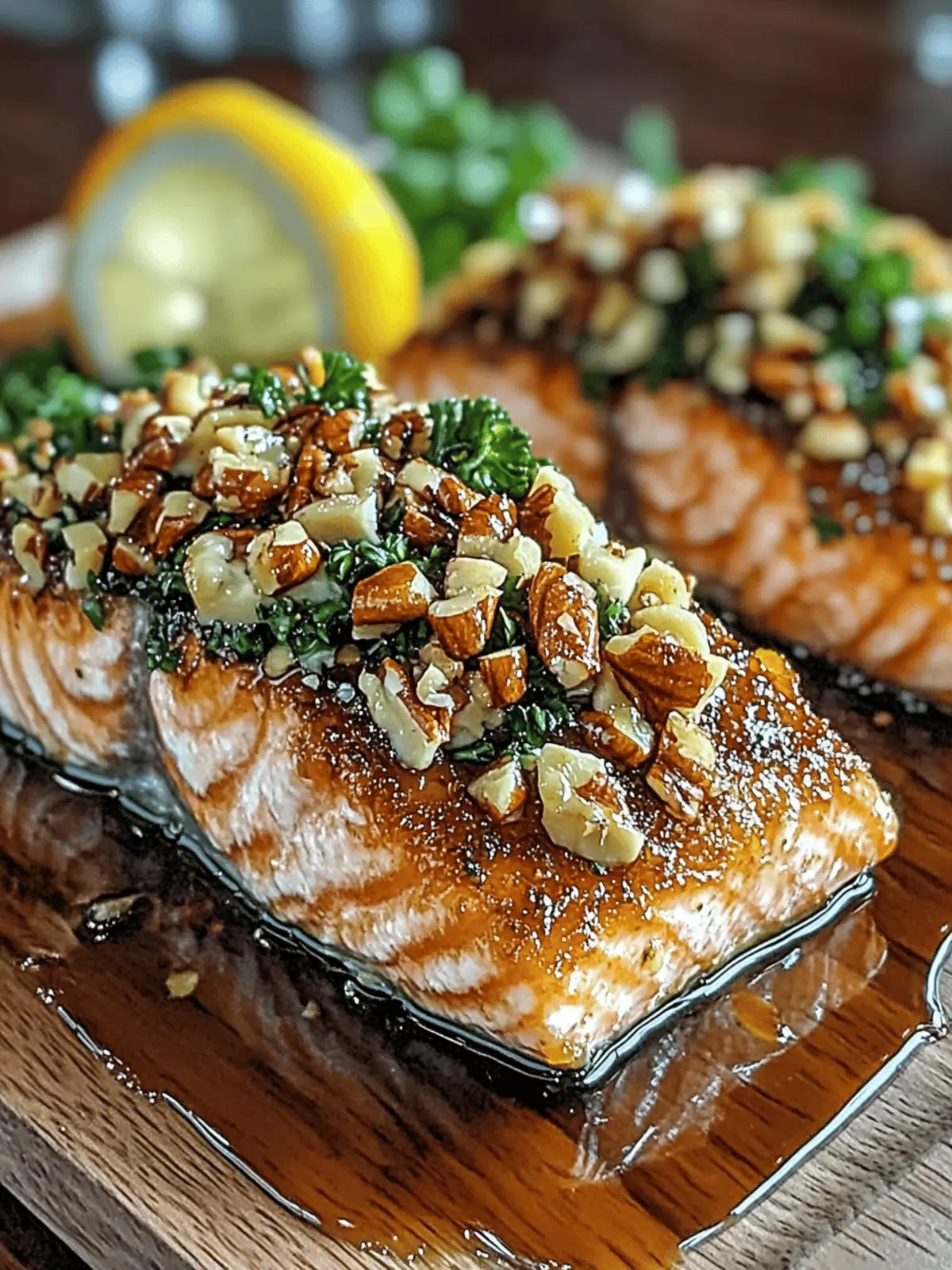 Maple Pecan Crusted Salmon