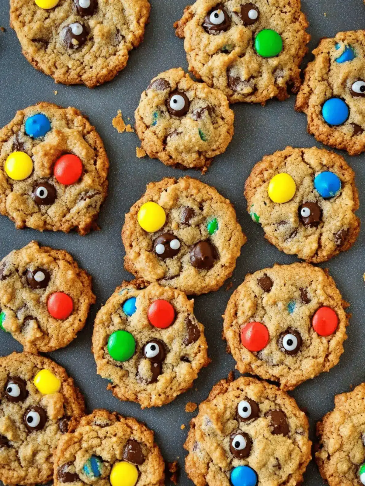 Irresistible Monster Cookies: Flourless Peanut Butter Delights 5 Monster Cookies