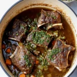 Apple Cider Braised Short Ribs With Rosemary Gremolata