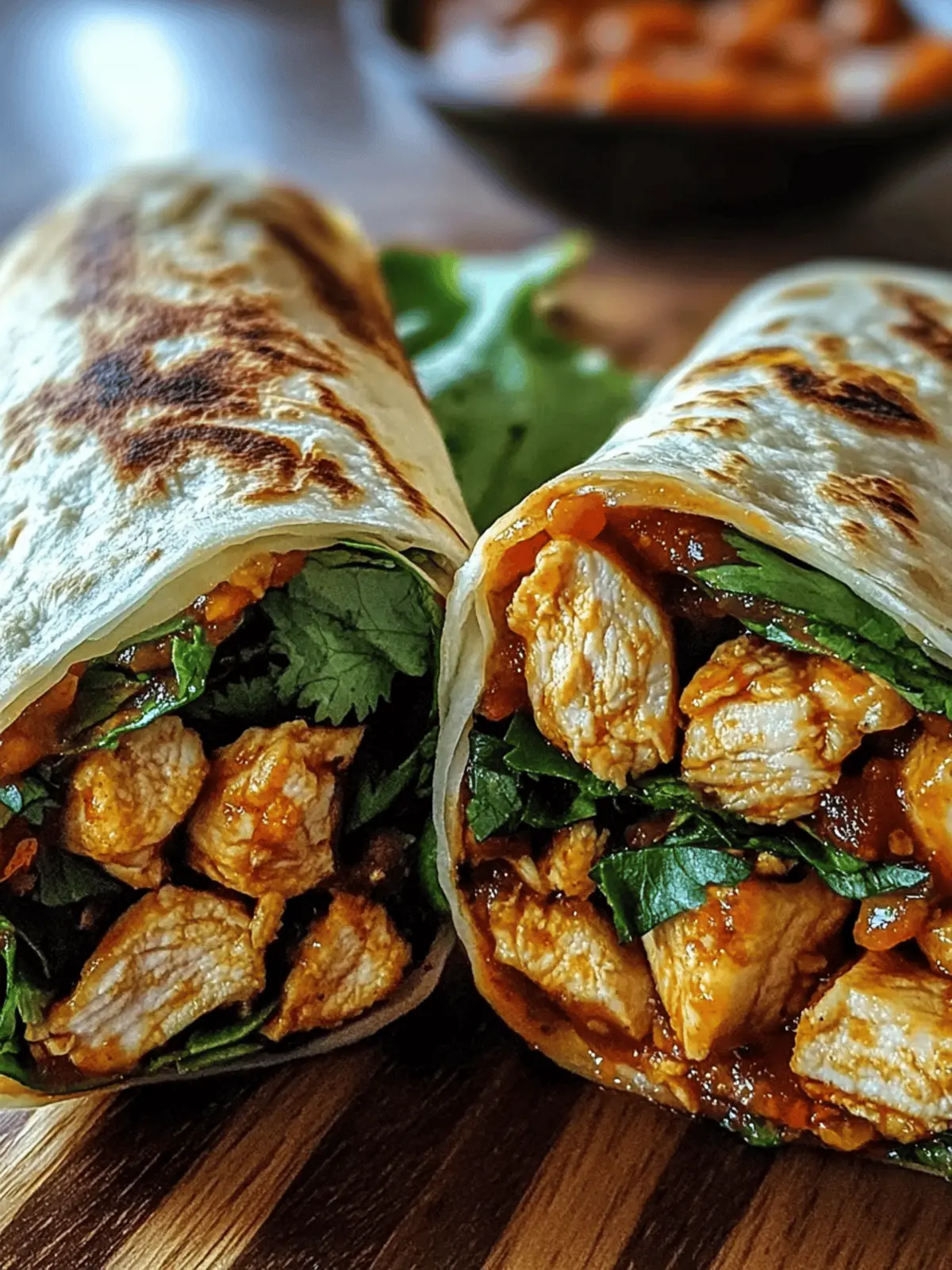 Sweet Chili Chicken Wraps