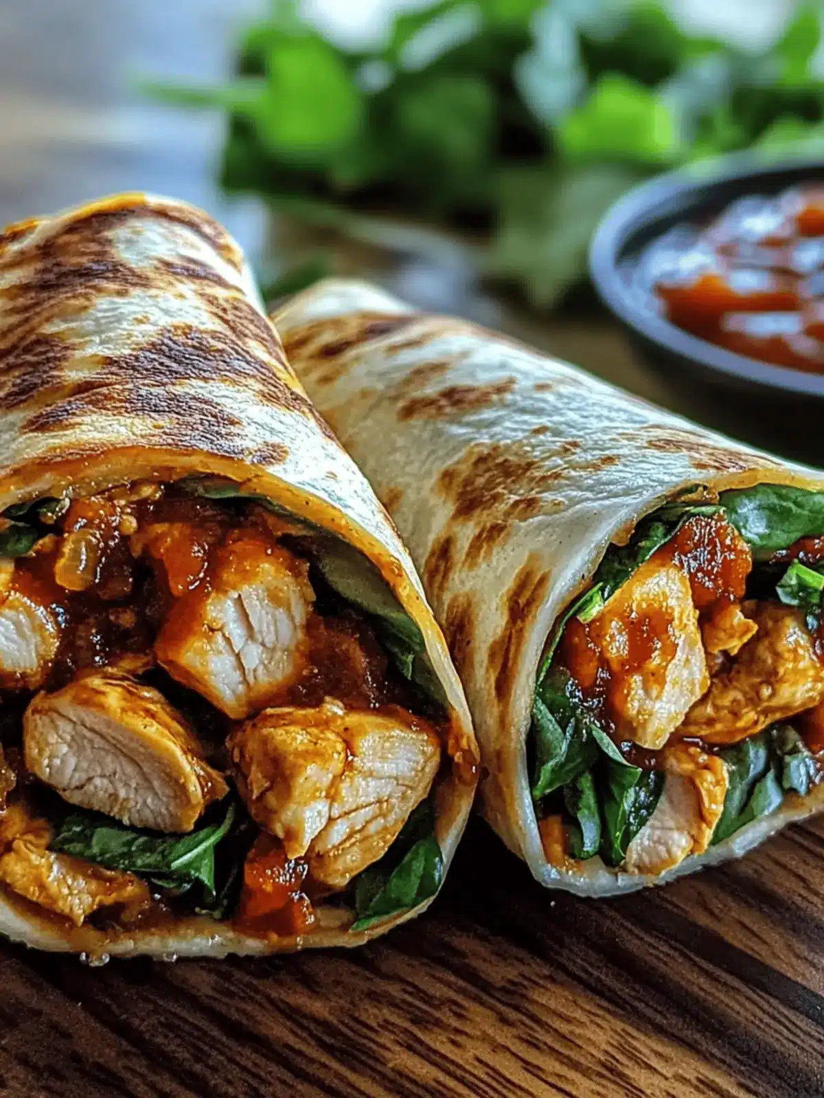 Sweet Chili Chicken Wraps