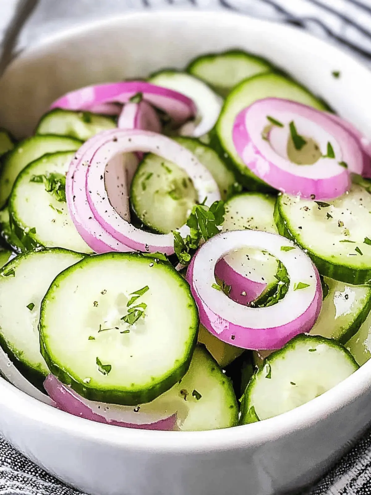 Classic Cucumber and Onion Salad