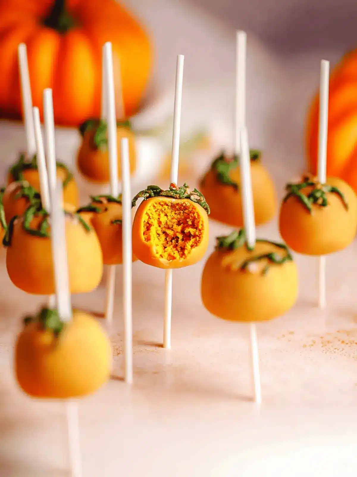 Pumpkin Cake Pops
