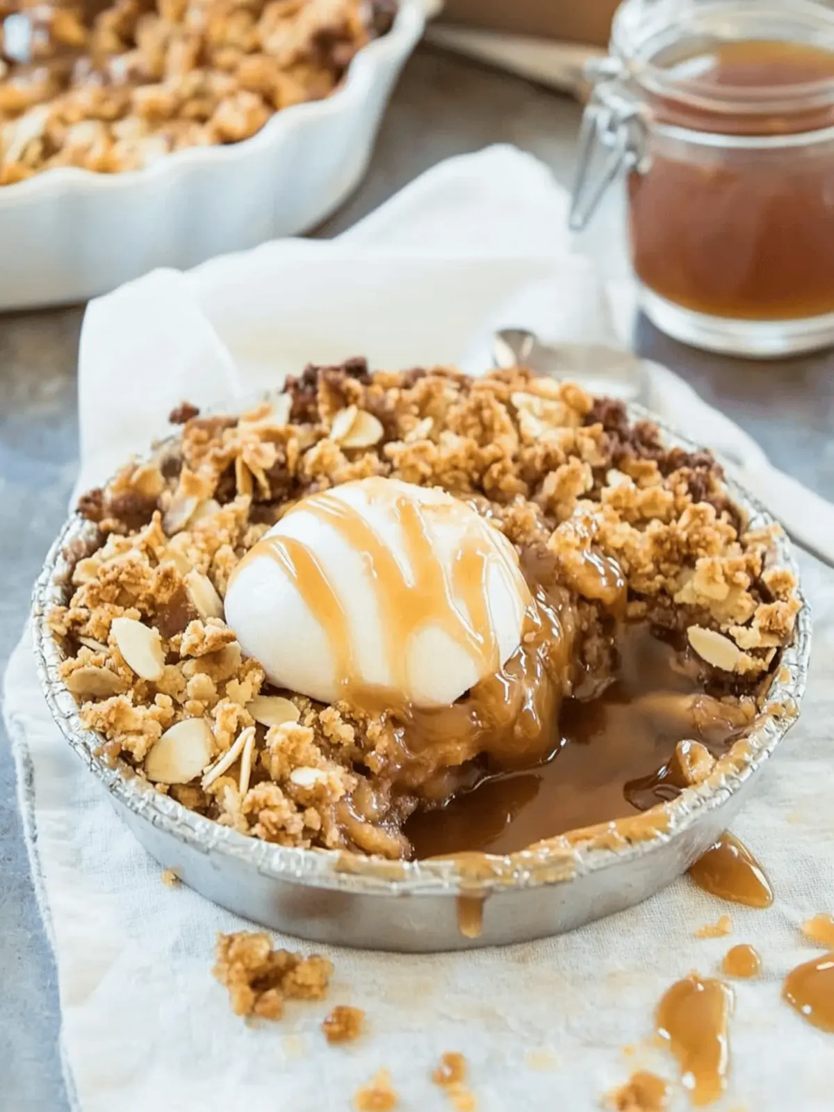 Caramel Apple Crisp