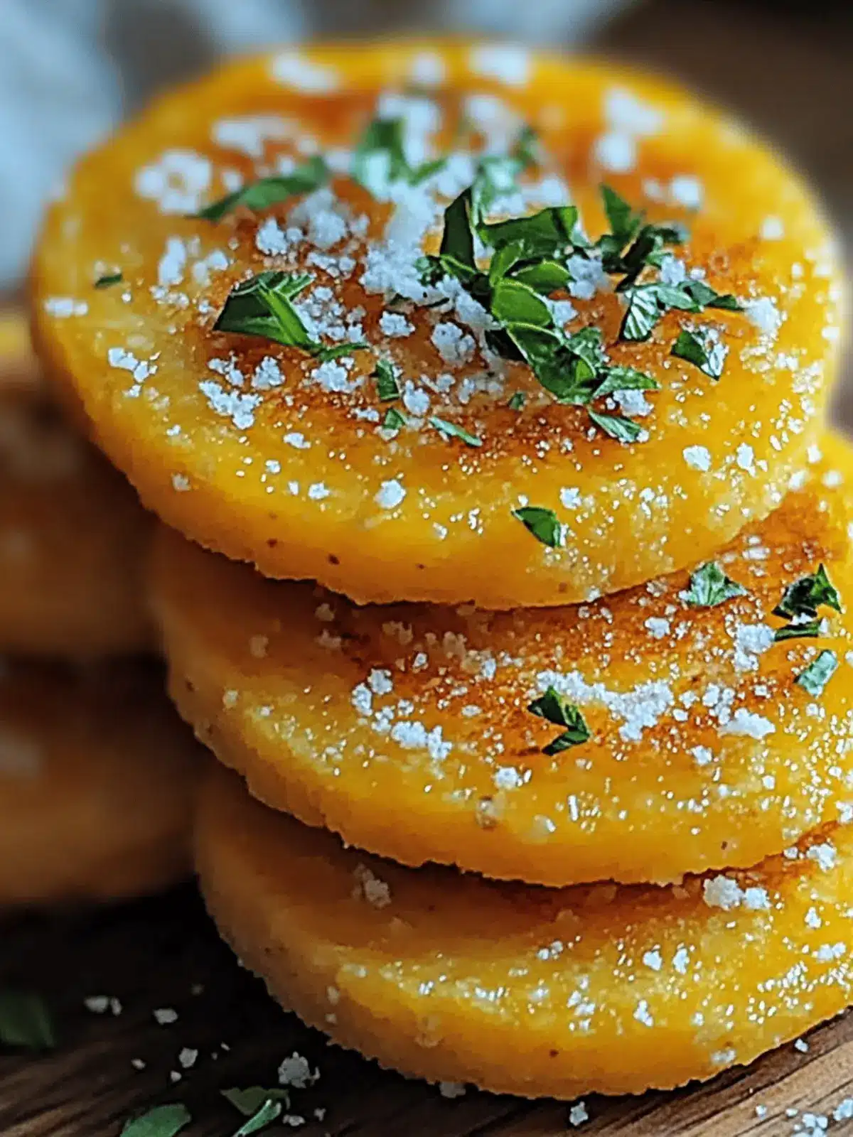 Crispy Parmesan Polenta Rounds