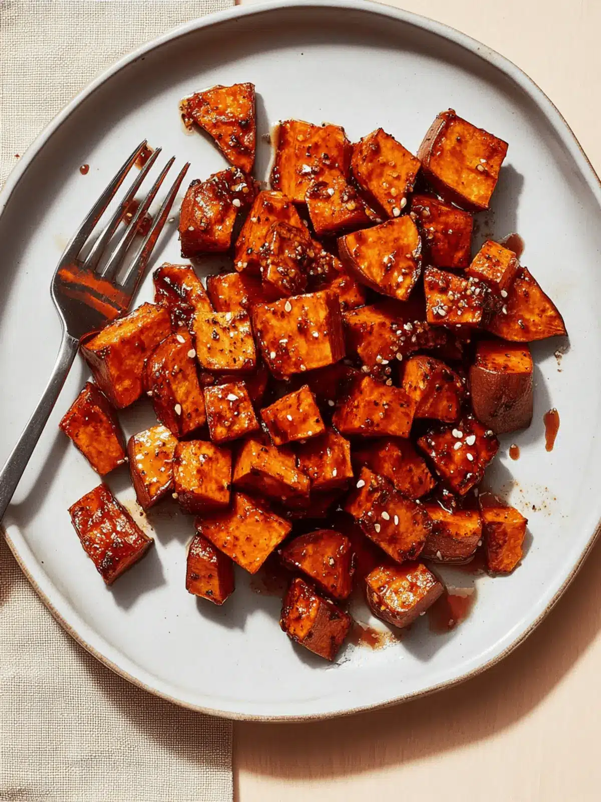 Roasted Sweet Potatoes with Maple Glaze