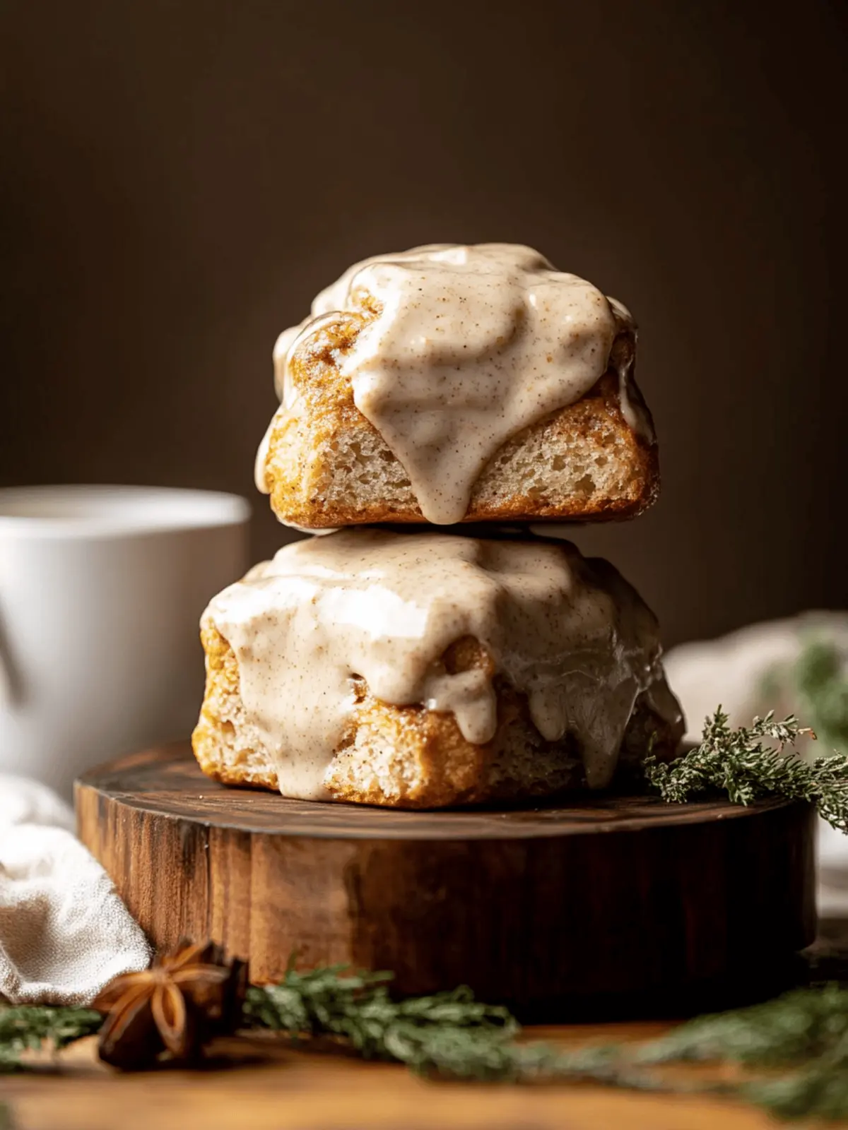 Vegan Chai Latte Cinnamon Rolls