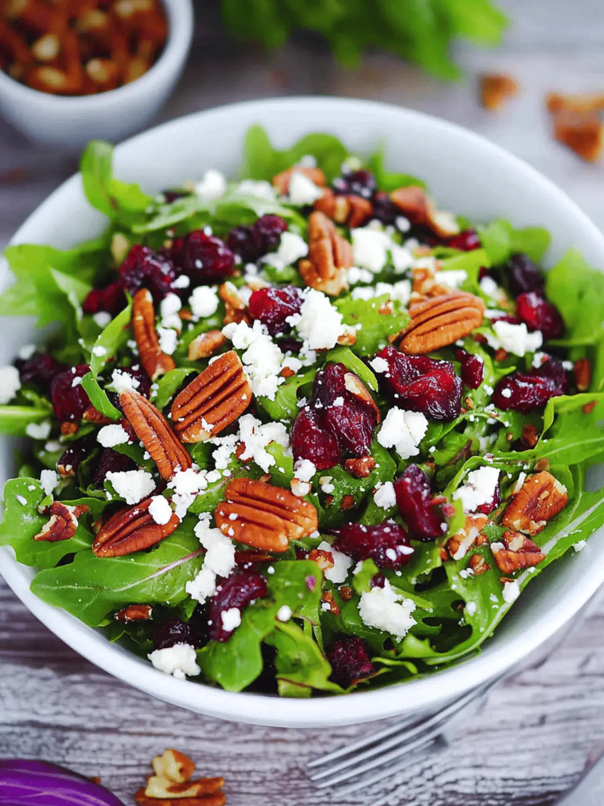 Cranberry, Goat Cheese, and Pecan Salad