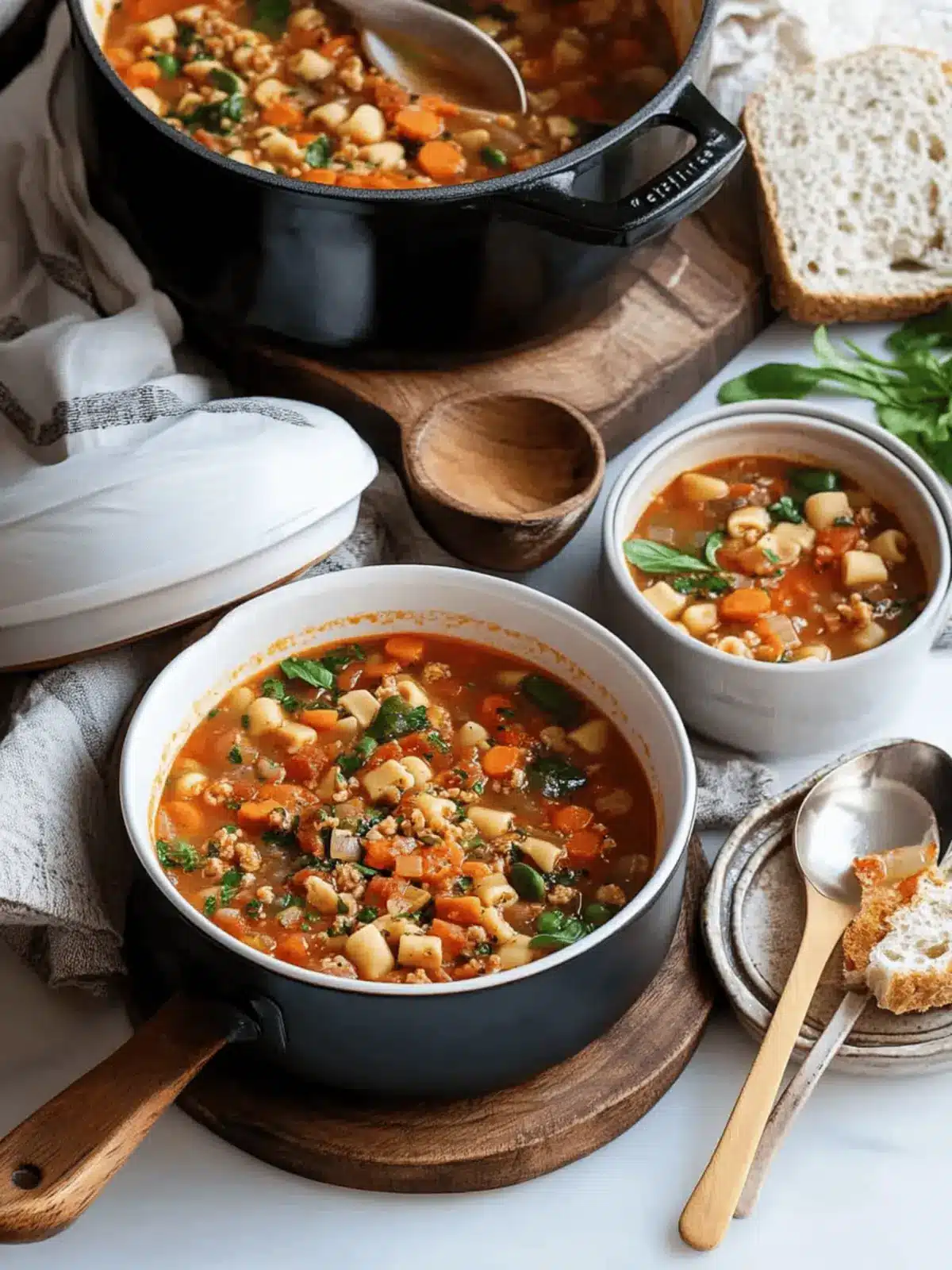 Hearty Minestrone Soup Packed with Flavor and Veggies 5 Minestrone Soup