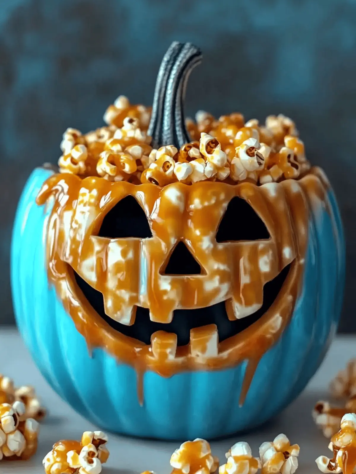 Halloween Caramel Popcorn