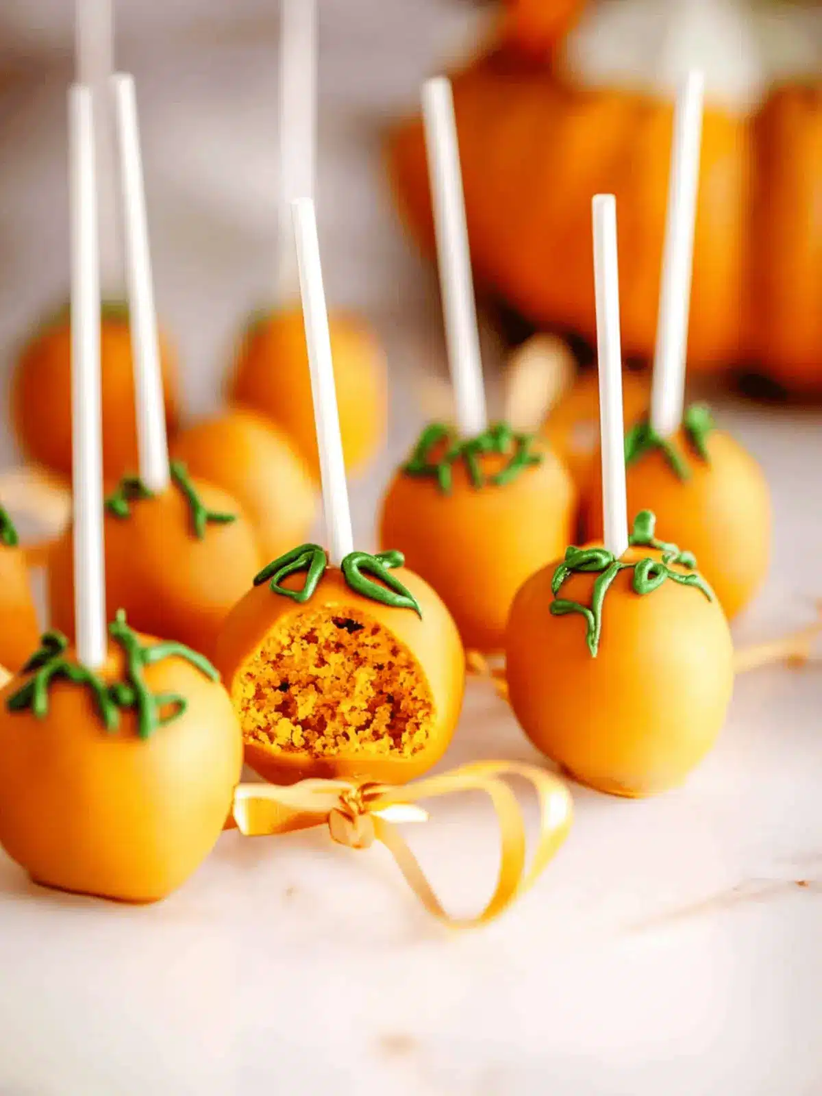 Pumpkin Cake Pops