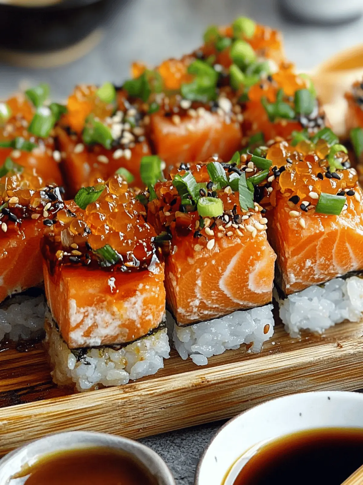 Spicy Salmon Sushi Bake