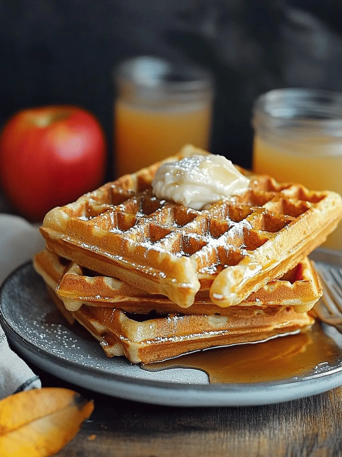 Apple Cider Waffles
