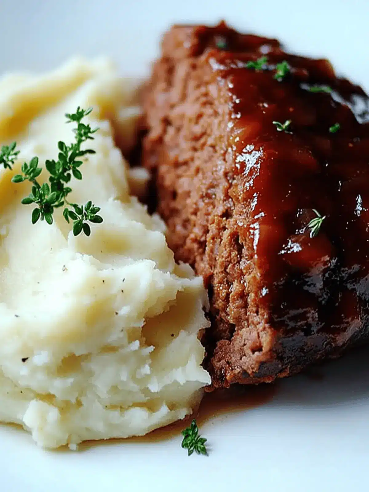 Classic Meatloaf with Mashed Potatoes