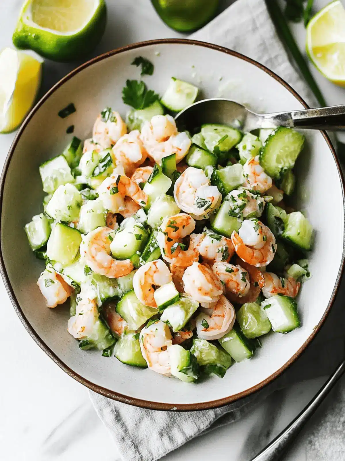 Cucumber Shrimp Salad