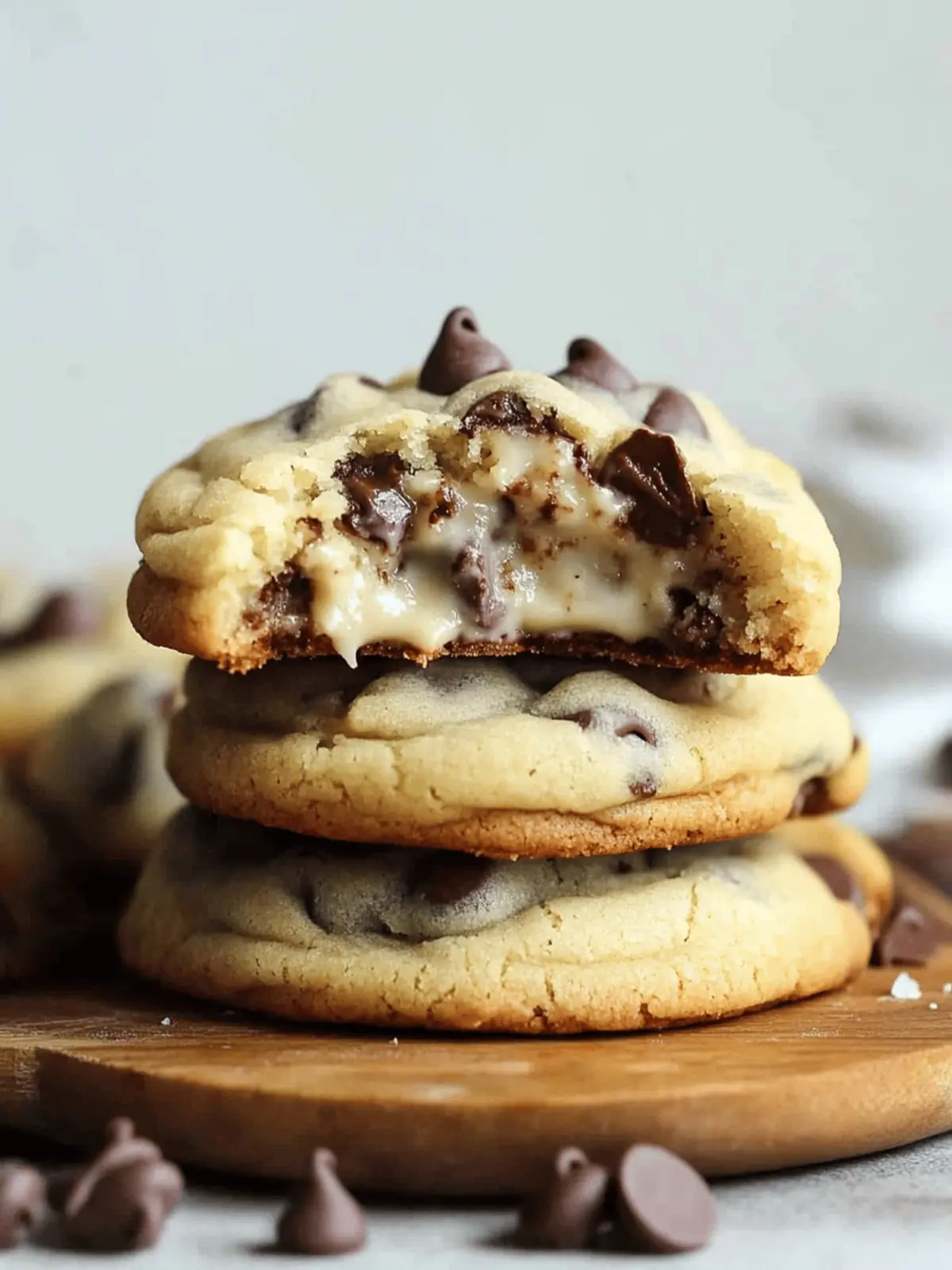 Cheesecake Stuffed Chocolate Chip Cookies
