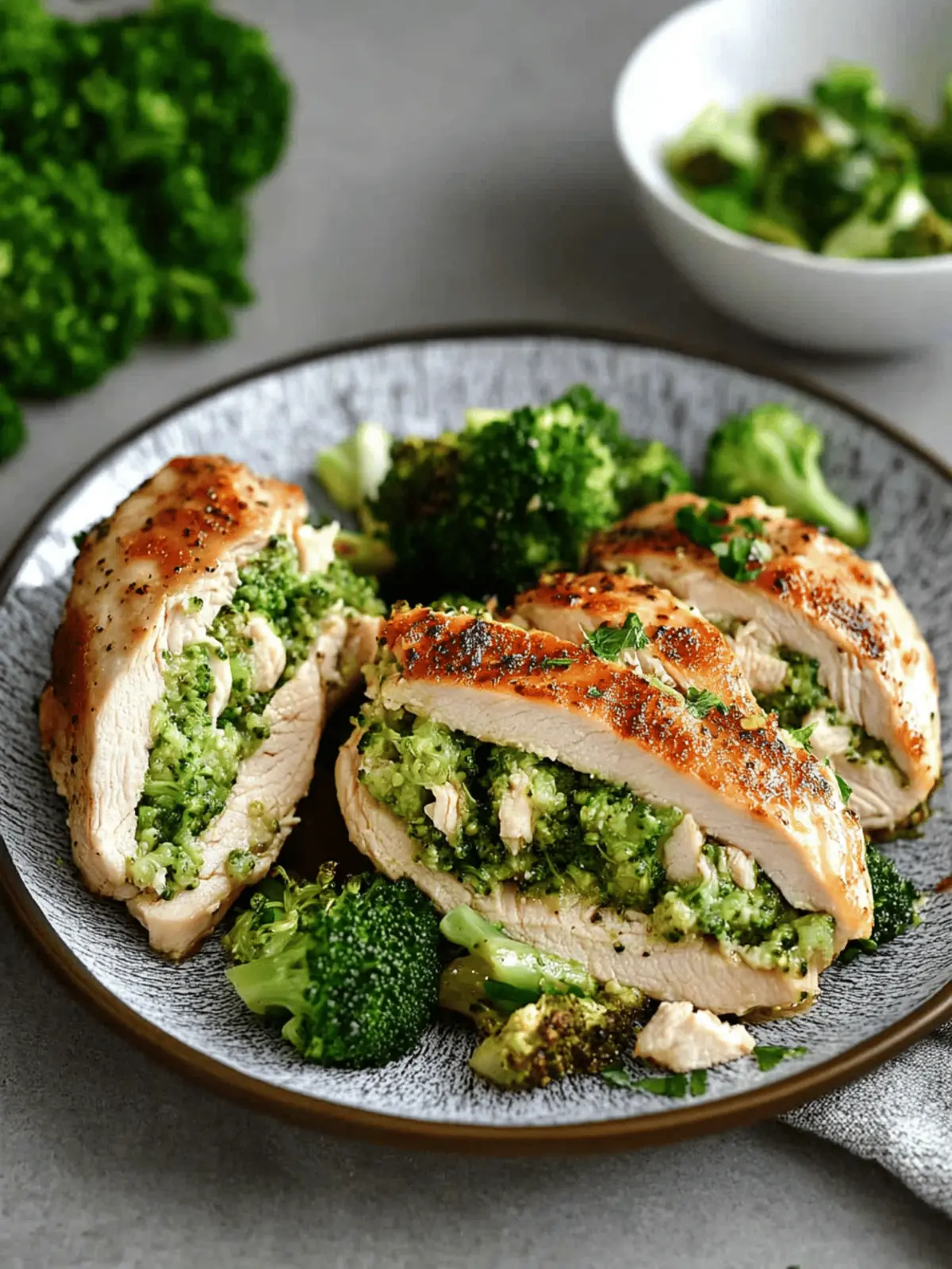 Broccoli-Cheddar Stuffed Chicken Breasts