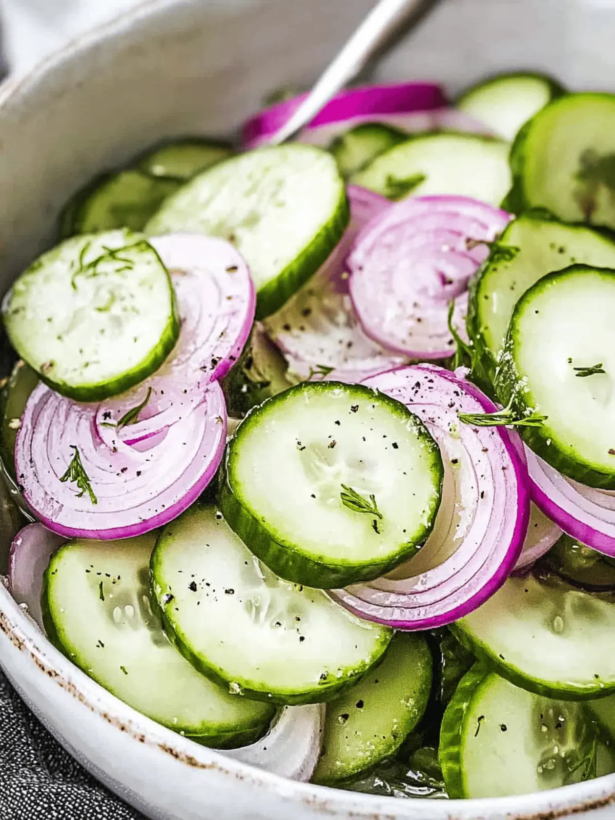 Classic Cucumber and Onion Salad
