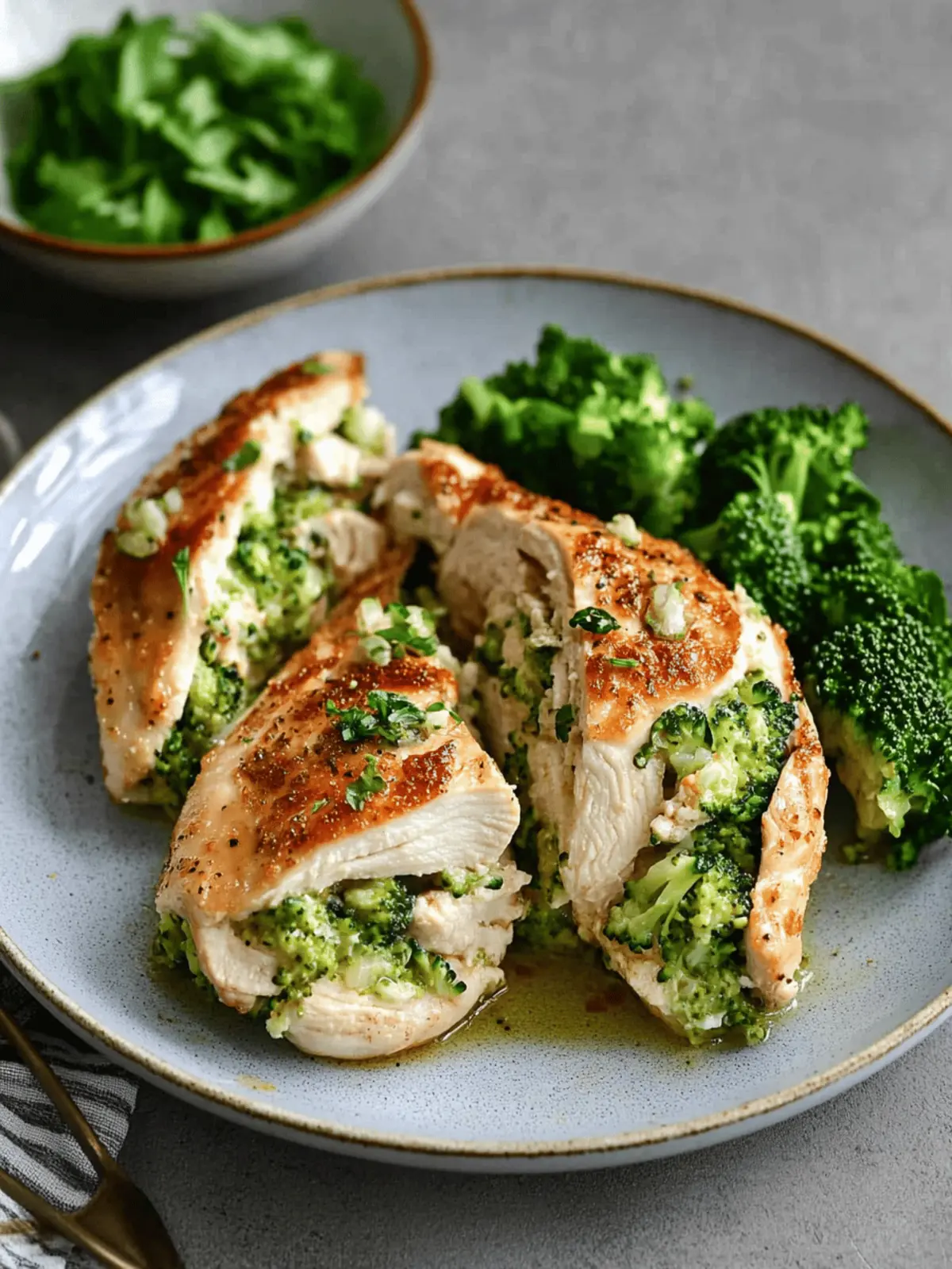 Broccoli-Cheddar Stuffed Chicken Breasts