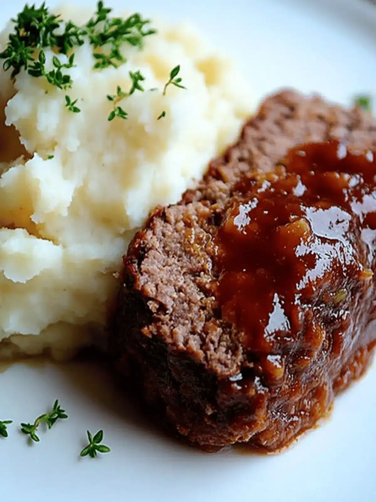 Classic Meatloaf with Mashed Potatoes