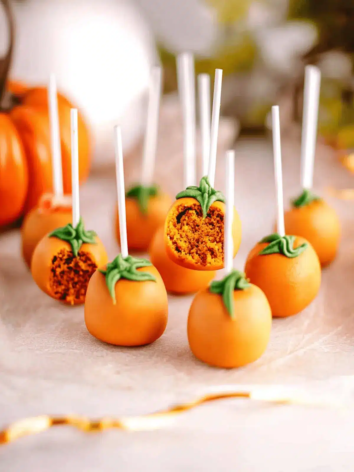 Pumpkin Cake Pops