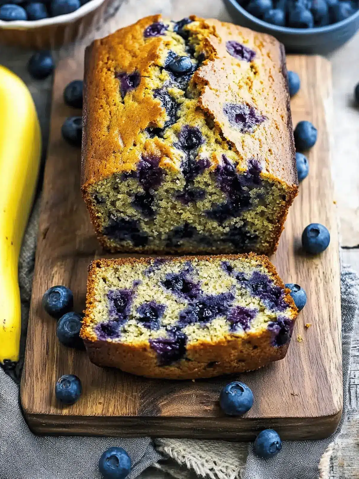 Blueberry Banana Bread