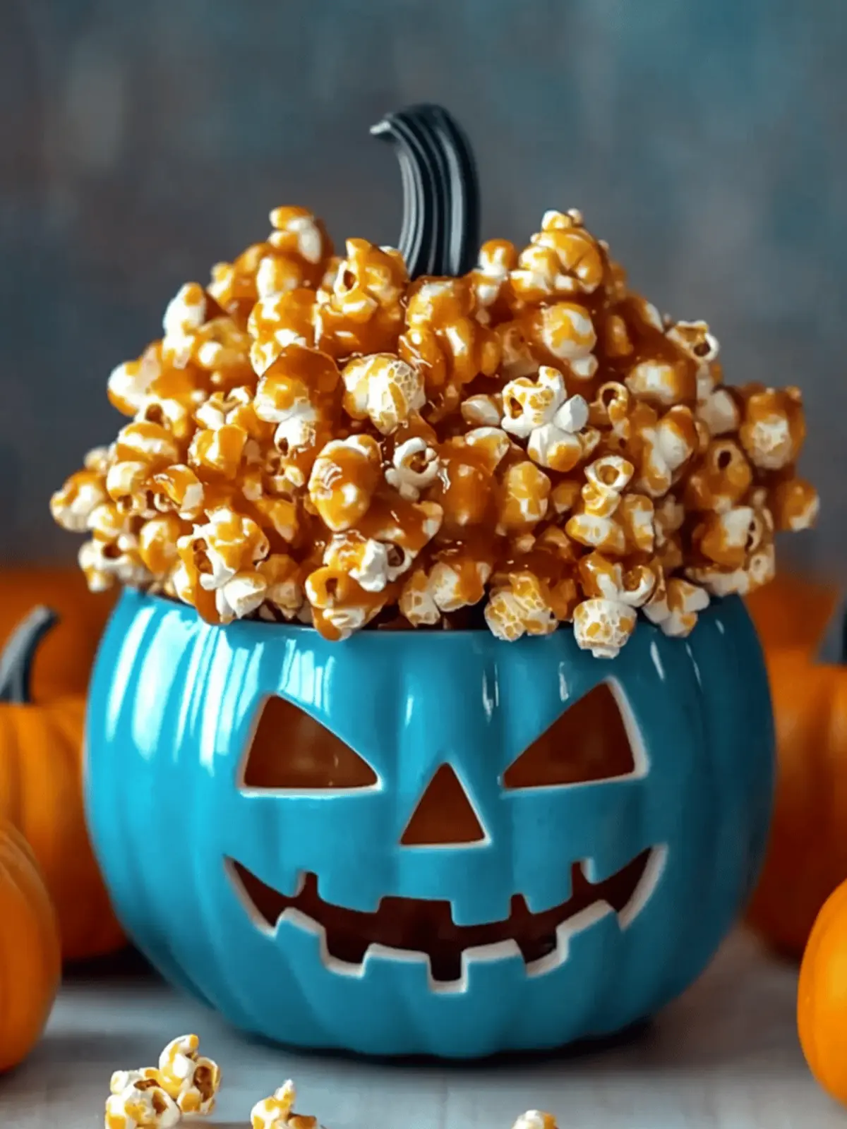 Halloween Caramel Popcorn