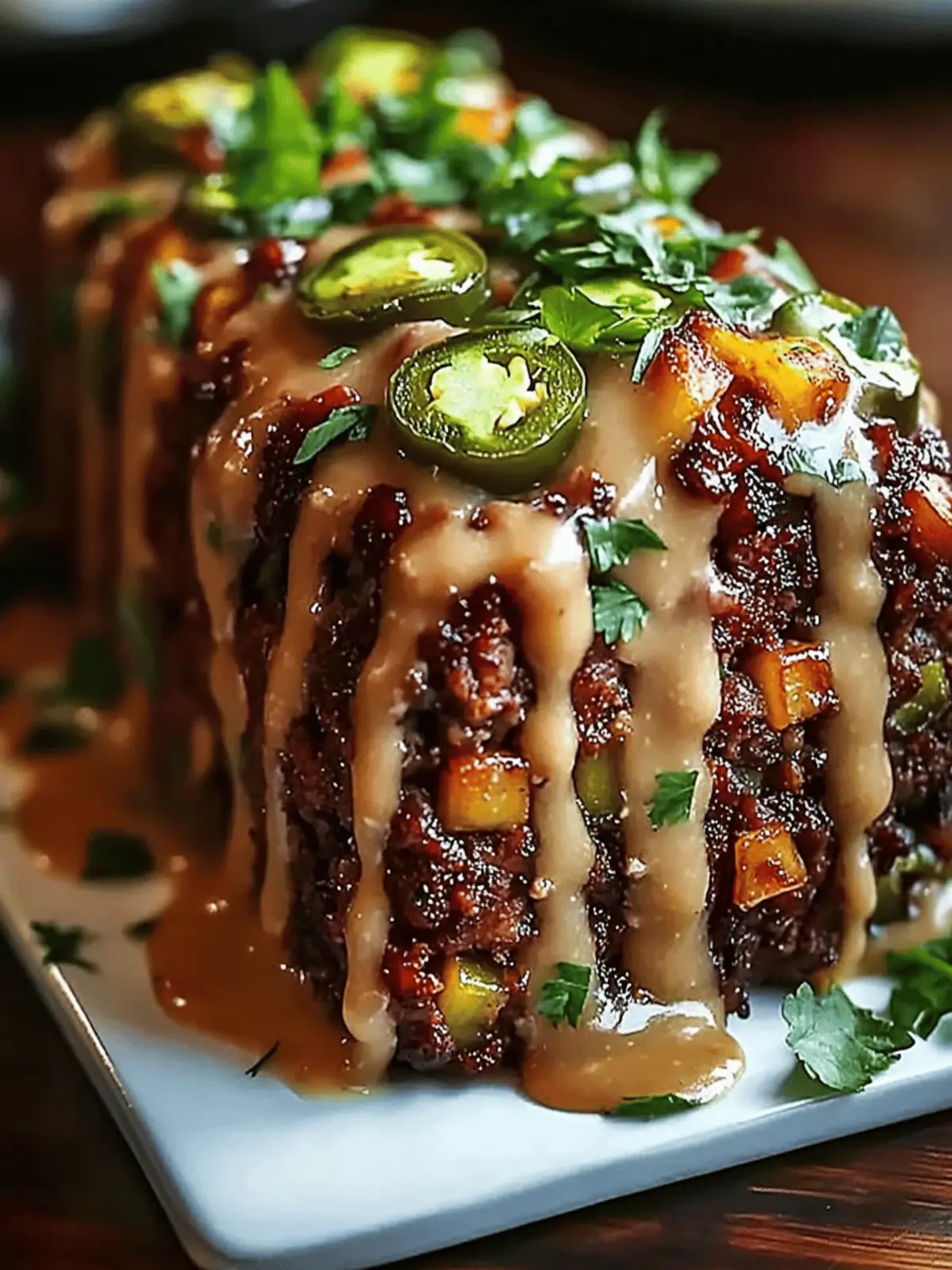 Smoky Jalapeño Popper Meatloaf