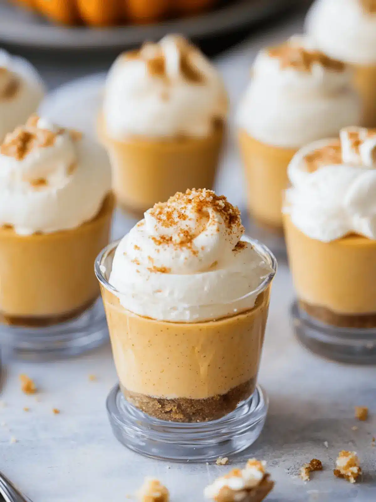 Mini Pumpkin Pie Cheesecakes