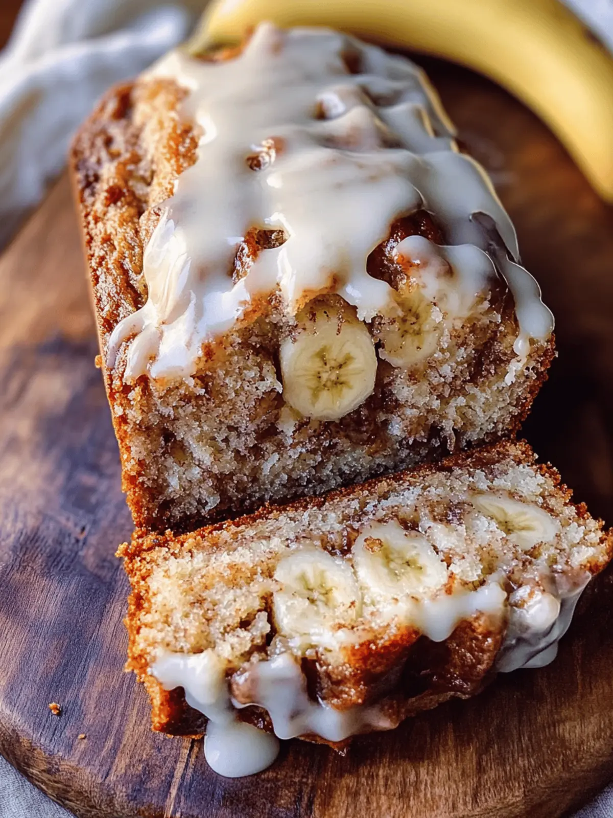 Cinnamon Roll Banana Bread
