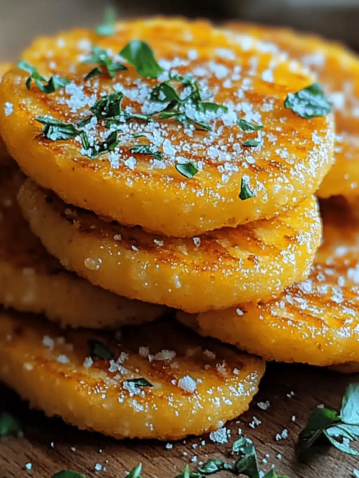 Crispy Parmesan Polenta Rounds