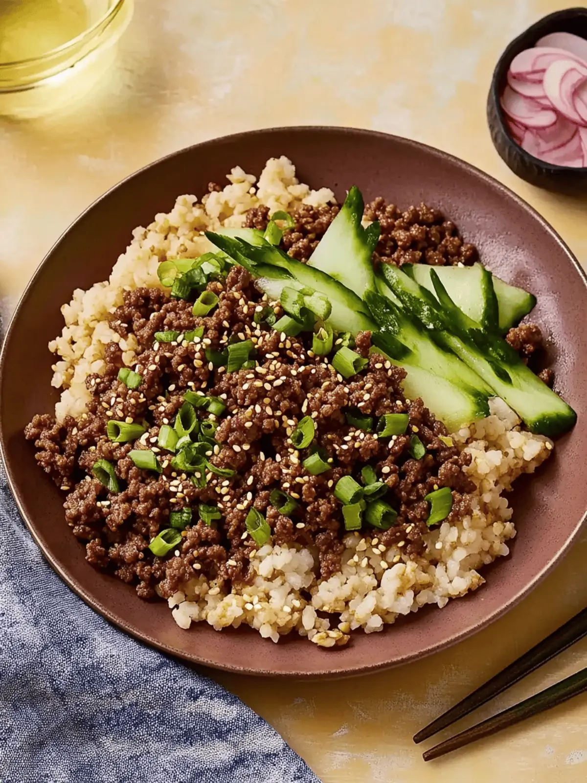 Korean Ground Beef Bowls
