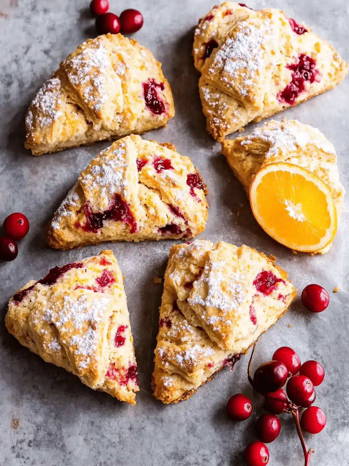 Cranberry Orange Scones