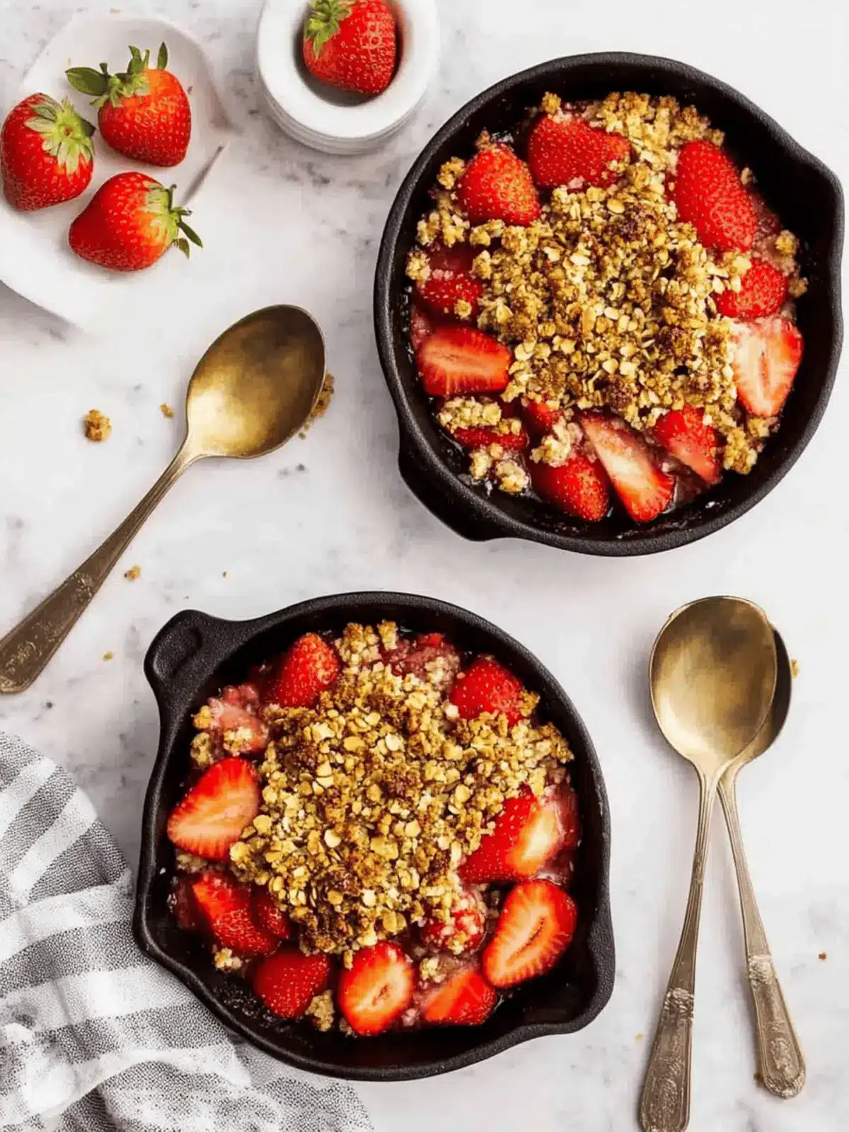 Summer Strawberry Crumble