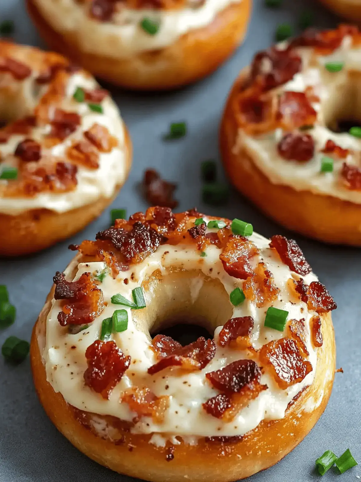 Zesty Bacon Cream Cheese Bagels