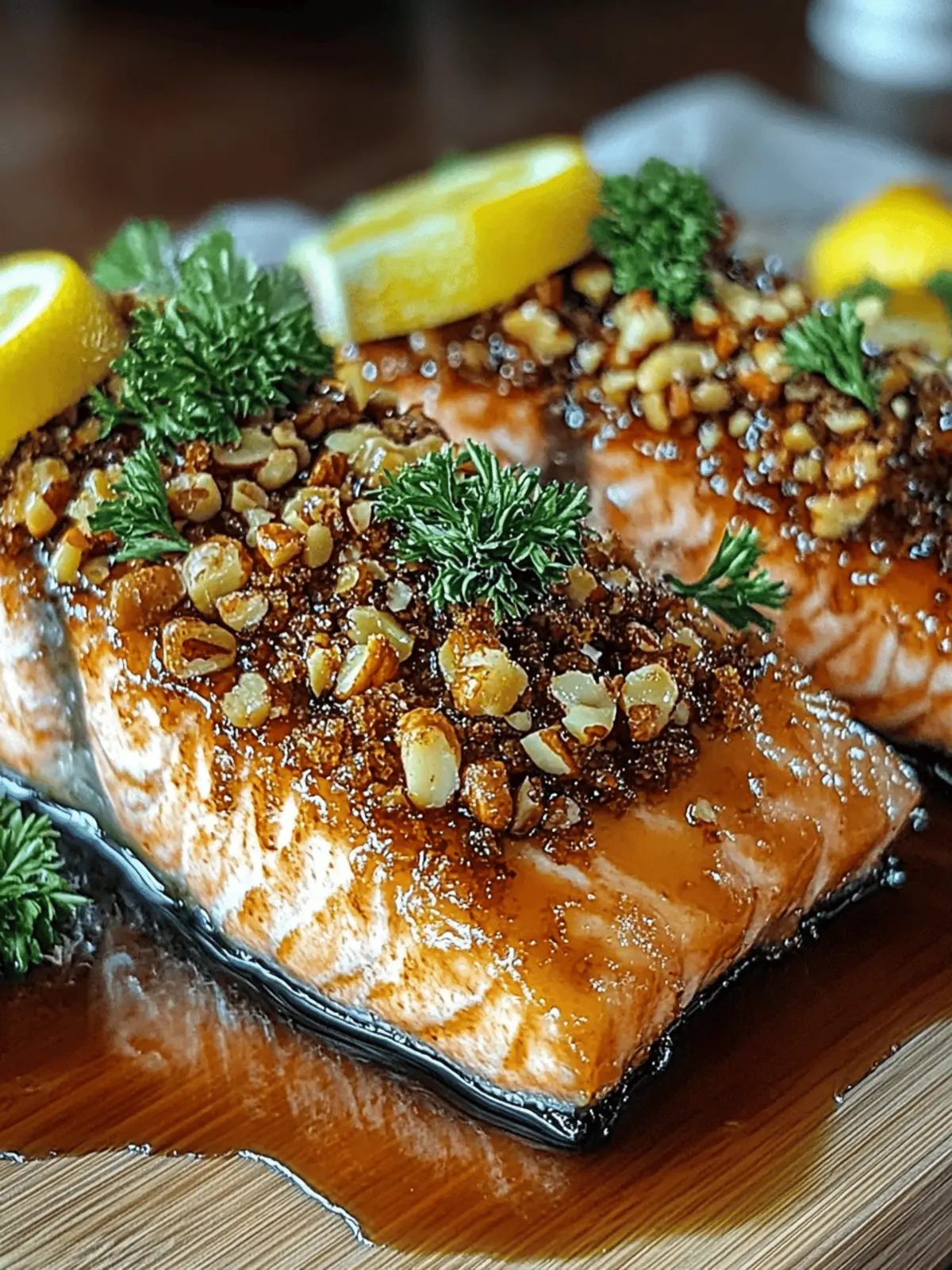 Maple Pecan Crusted Salmon