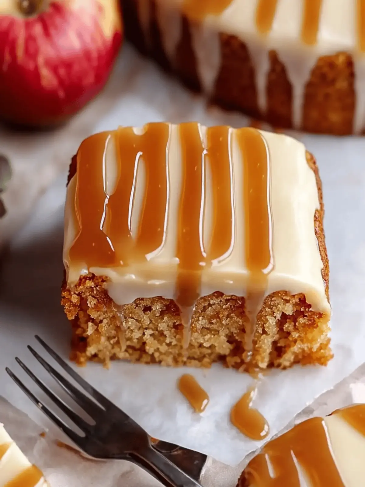 Caramel Apple Cake with Salted Caramel