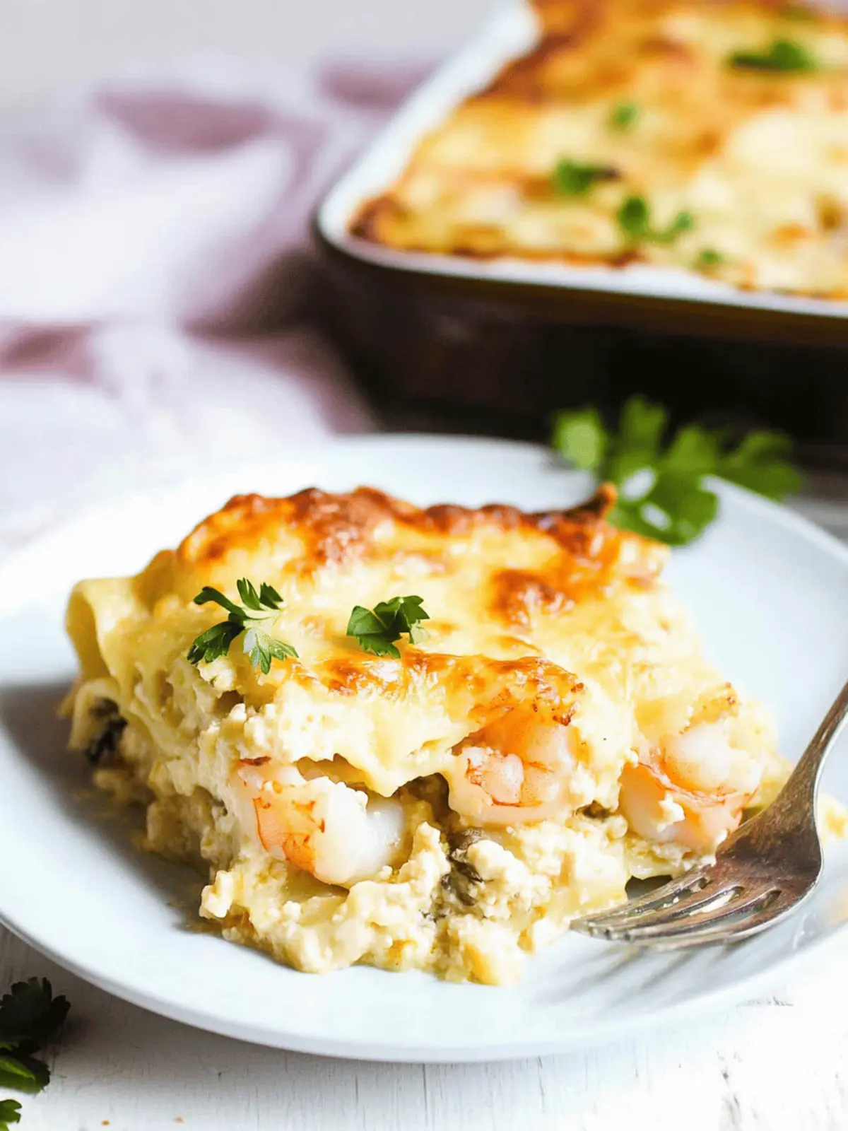Shrimp Scampi Lasagna