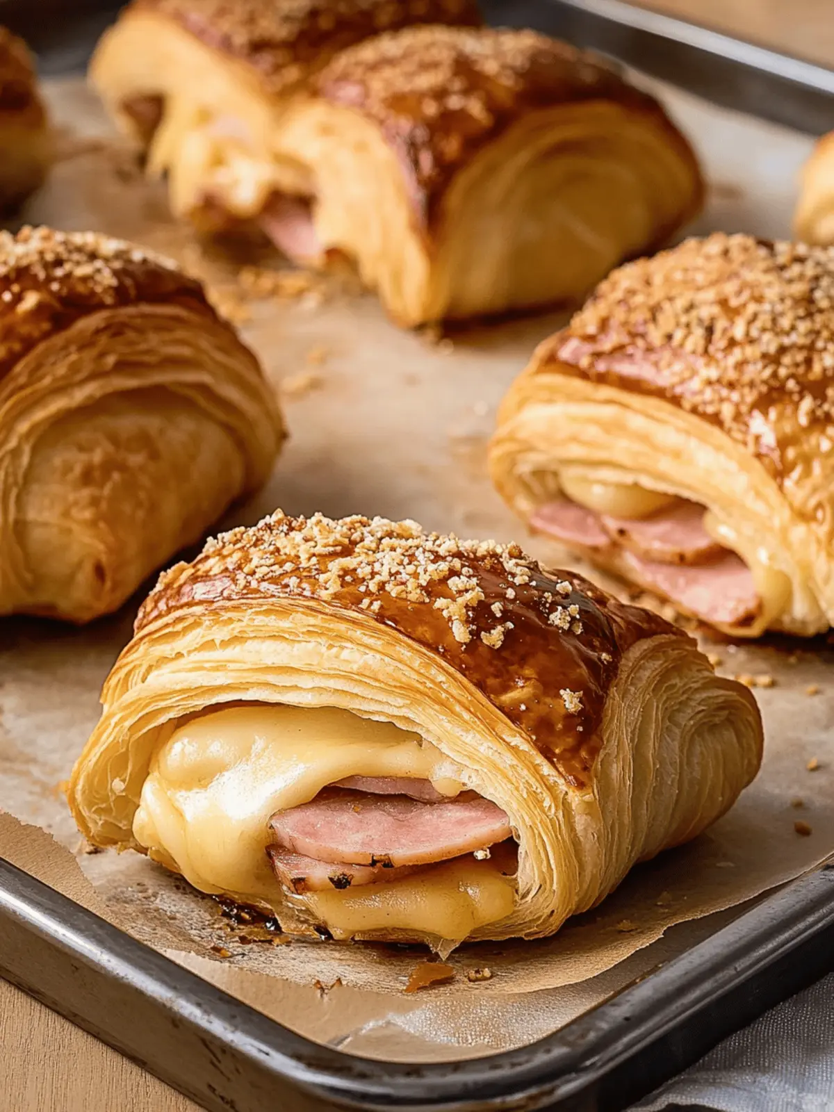 Ham and Cheese Croissants