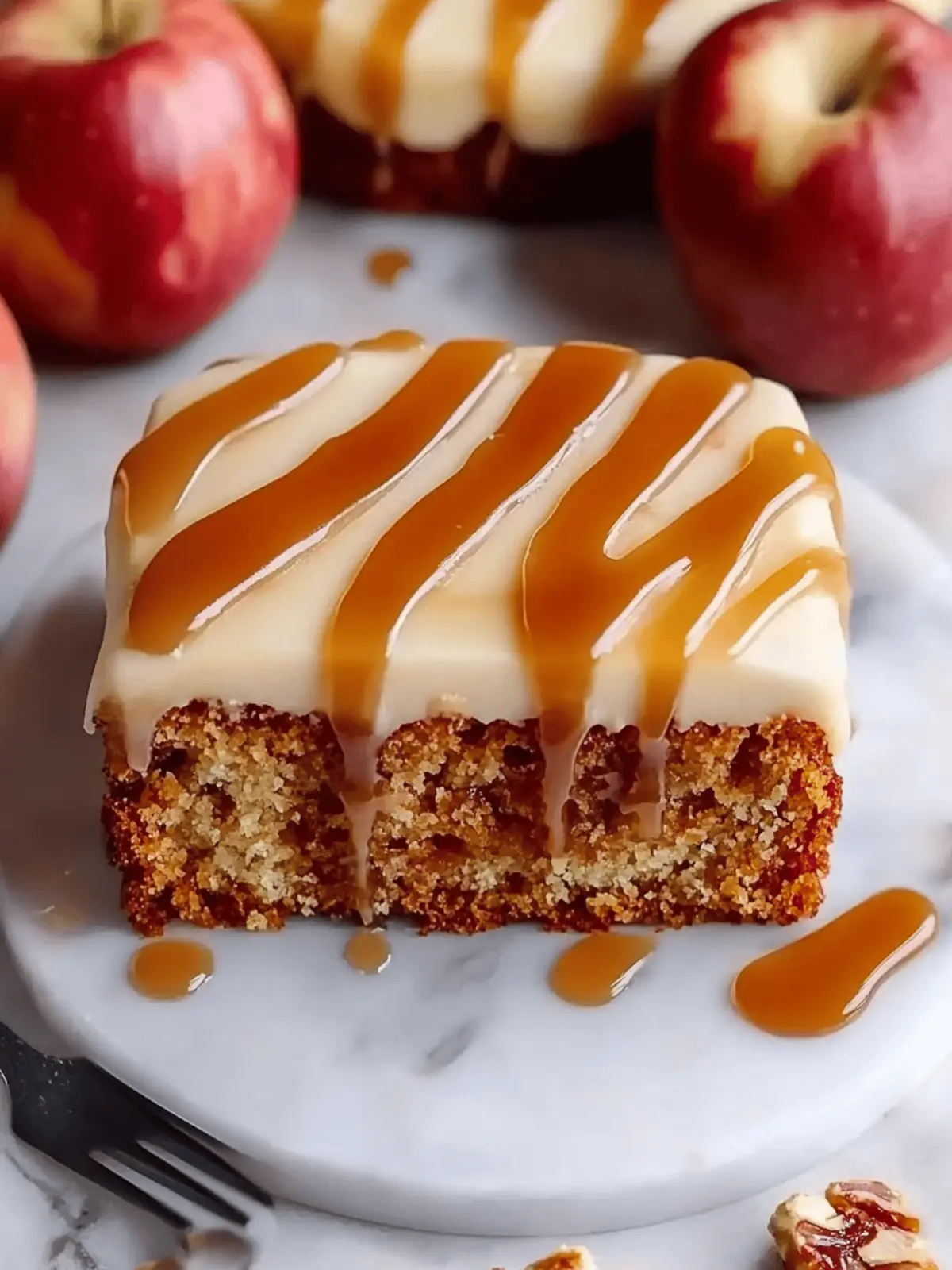Caramel Apple Cake with Salted Caramel